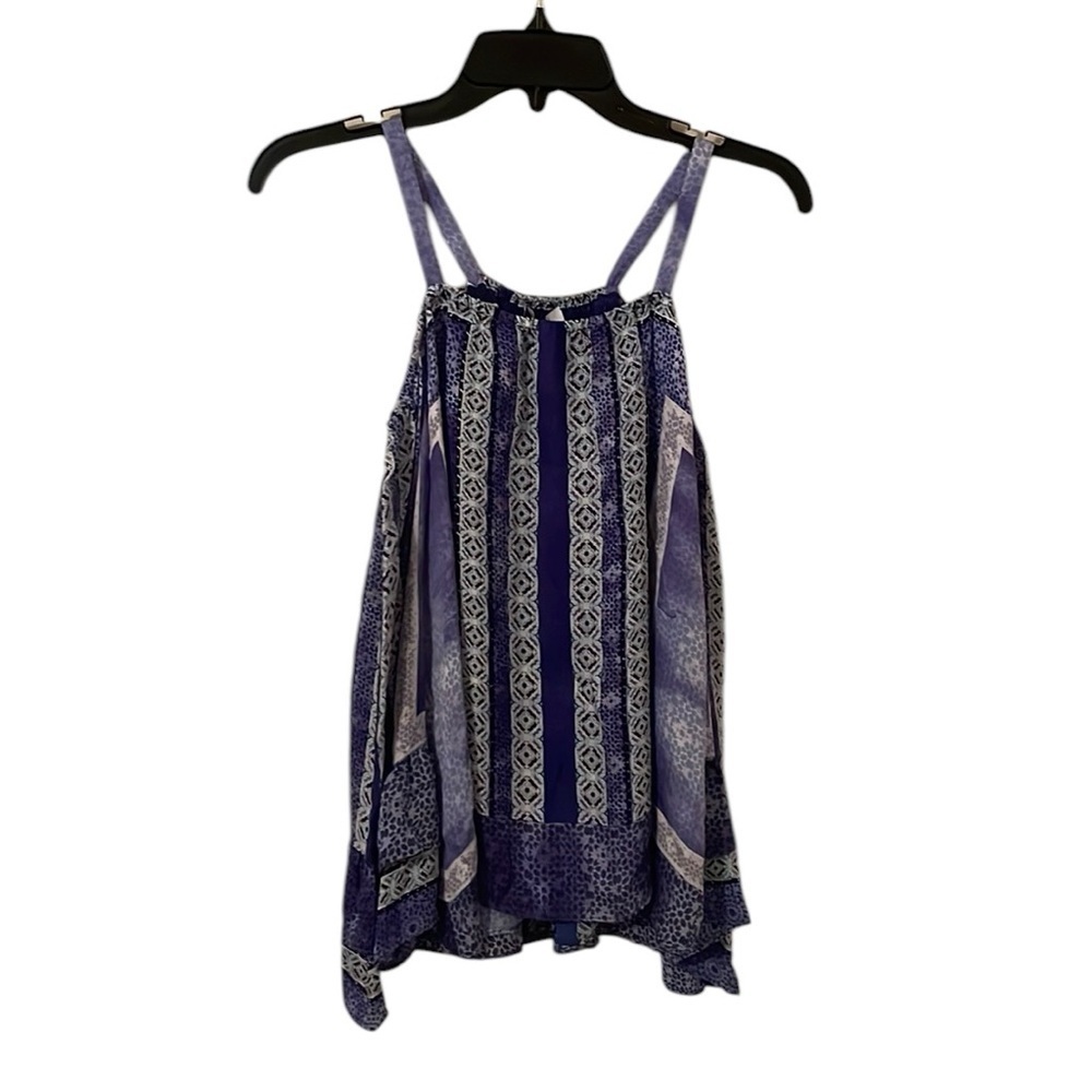 Parker Women's Olympus Blue Multicolor‎ Silk Blend Cami Top Size XS